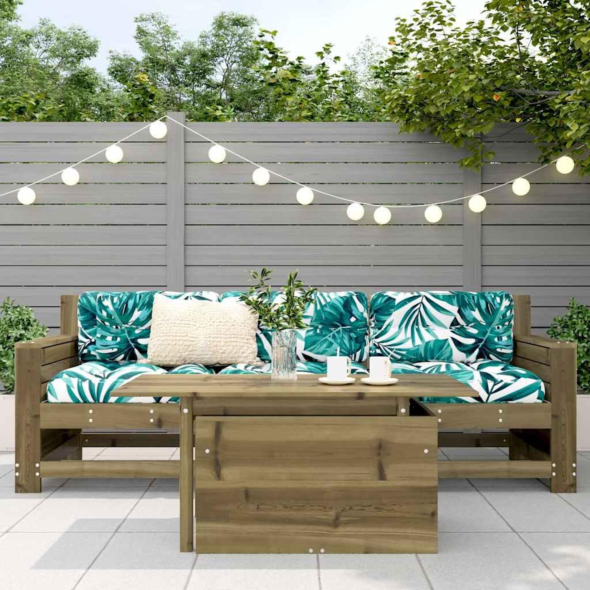 Voir la diapositive 3 : VIDAXL Table de jardin 100x50x75 cm bois de pin impregne