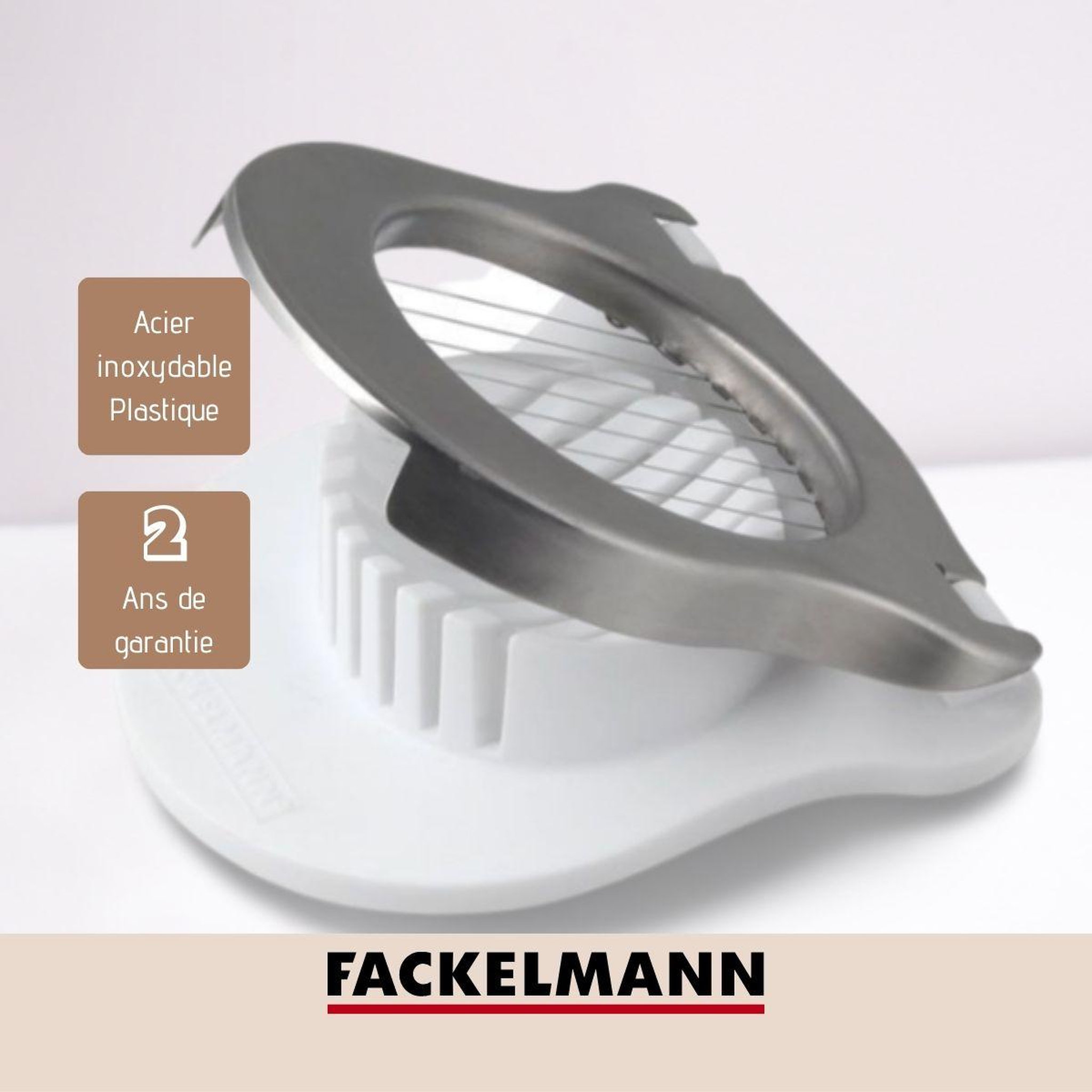 Voir la diapositive 4 : Fackelmann Coupe oeufs durs arrondi Fackelmann Basic