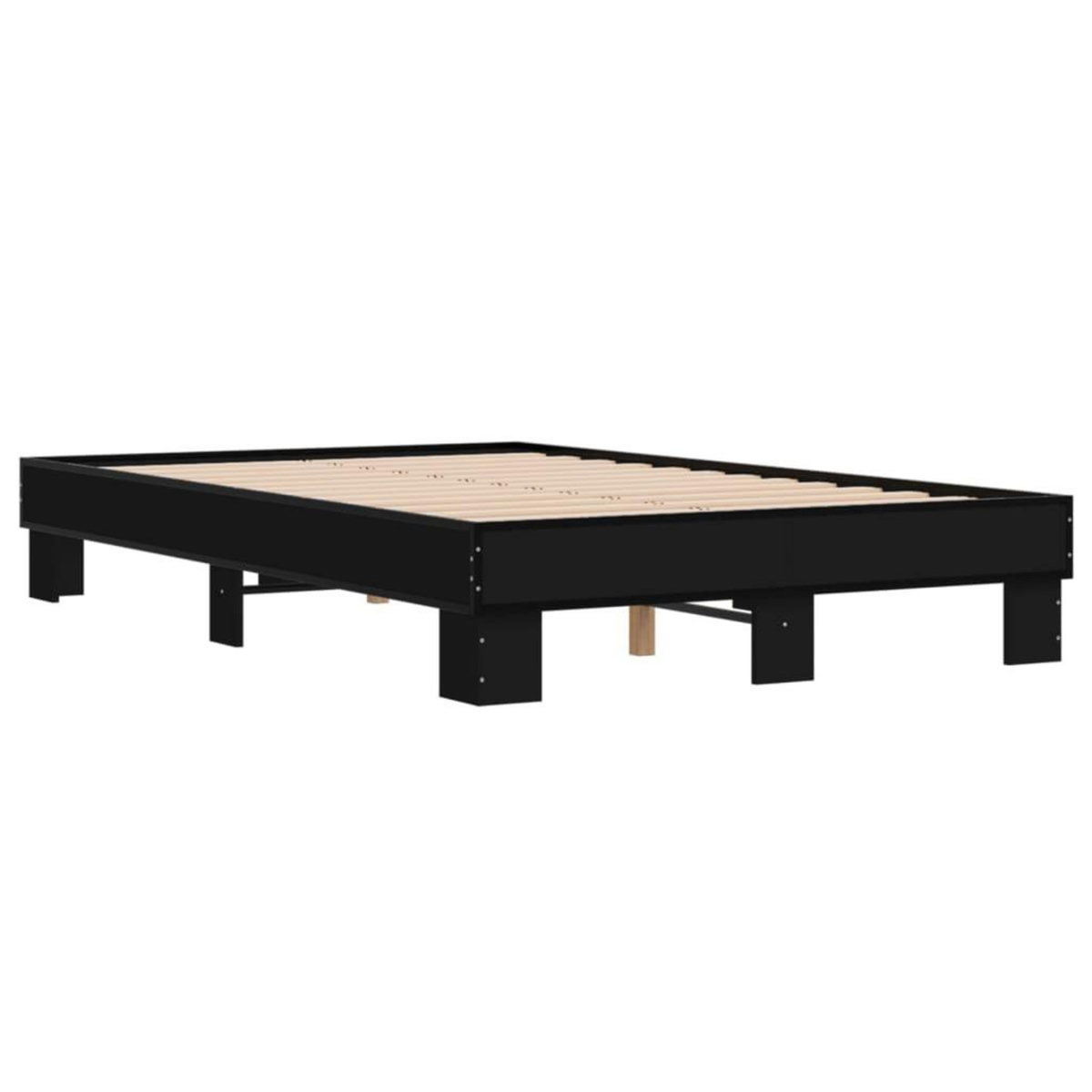 VIDAXL Cadre de lit sans matelas noir 140x200 cm