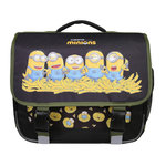 Bagtrotter Cartable 38cm noir Les Minions  2 compartiments - Bagtrotter