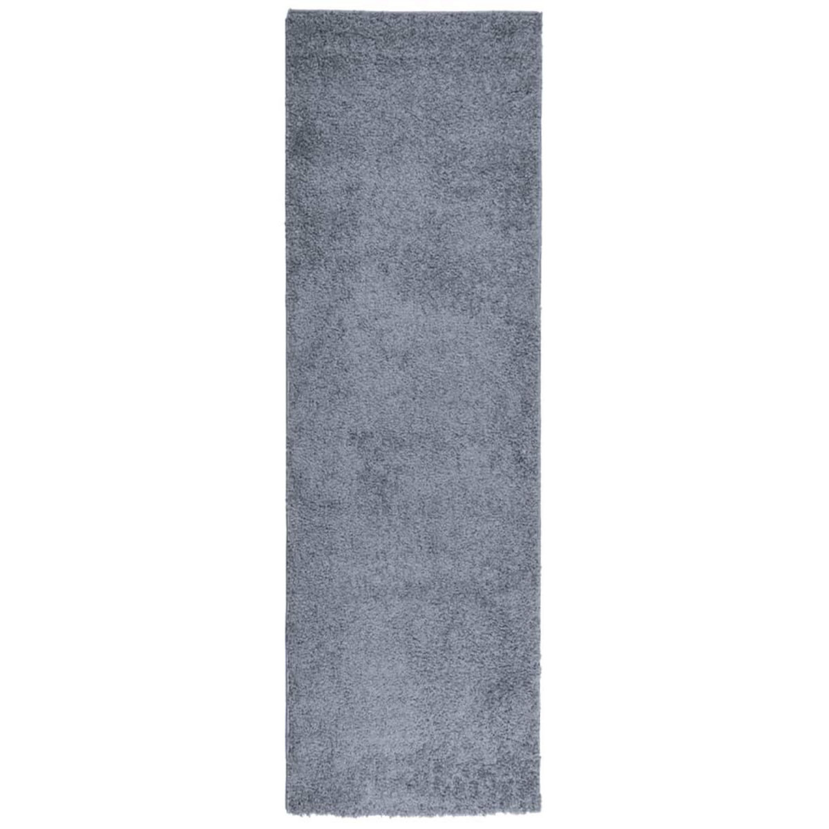 VIDAXL Tapis shaggy PAMPLONA poils longs moderne bleu 80x250 cm