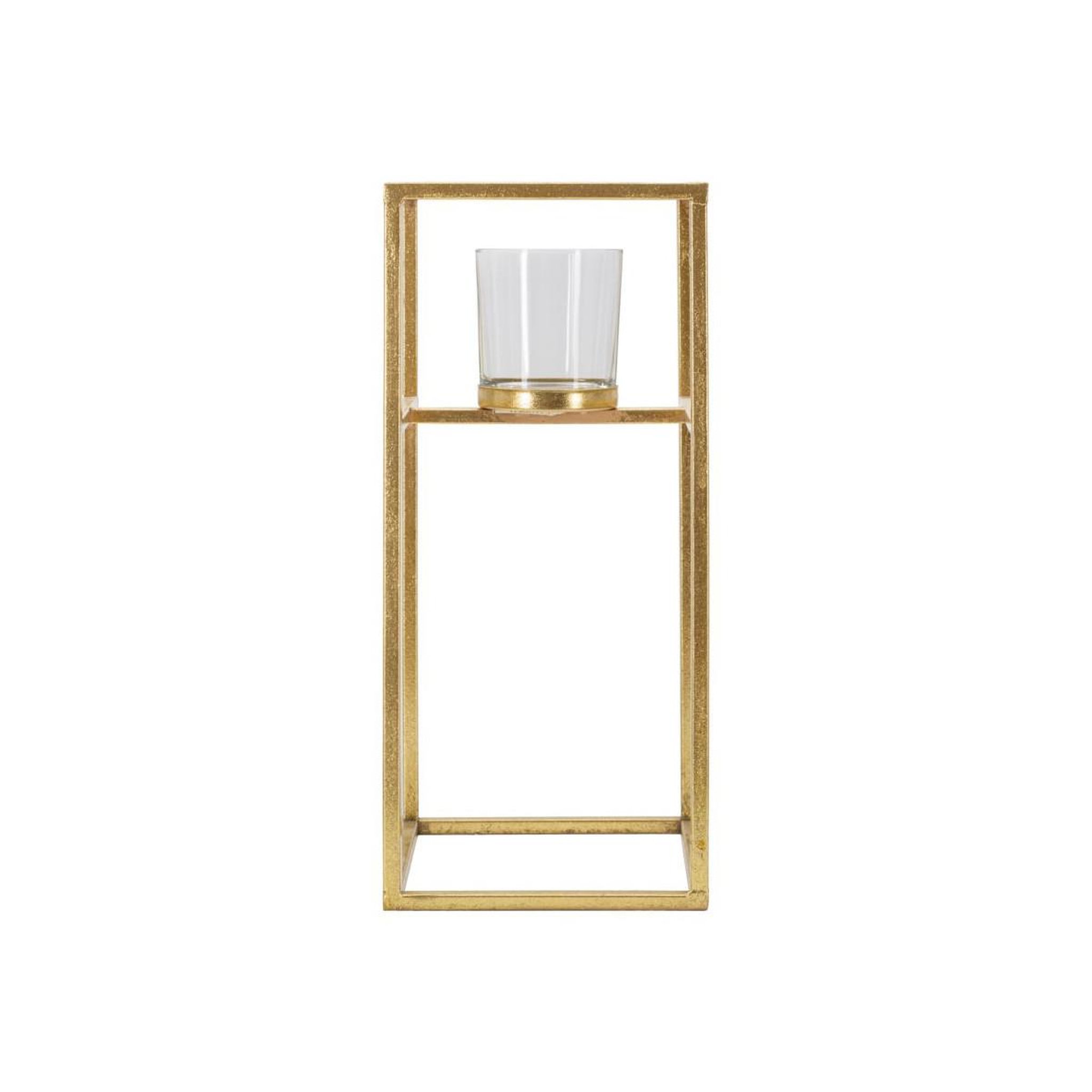 Voir la diapositive 2 : Paris Prix Bougeoir design en métal  elegant  35cm or