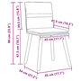 Voir la diapositive 6 : VIDAXL Chaises a manger lot de 2 gris clair tissu