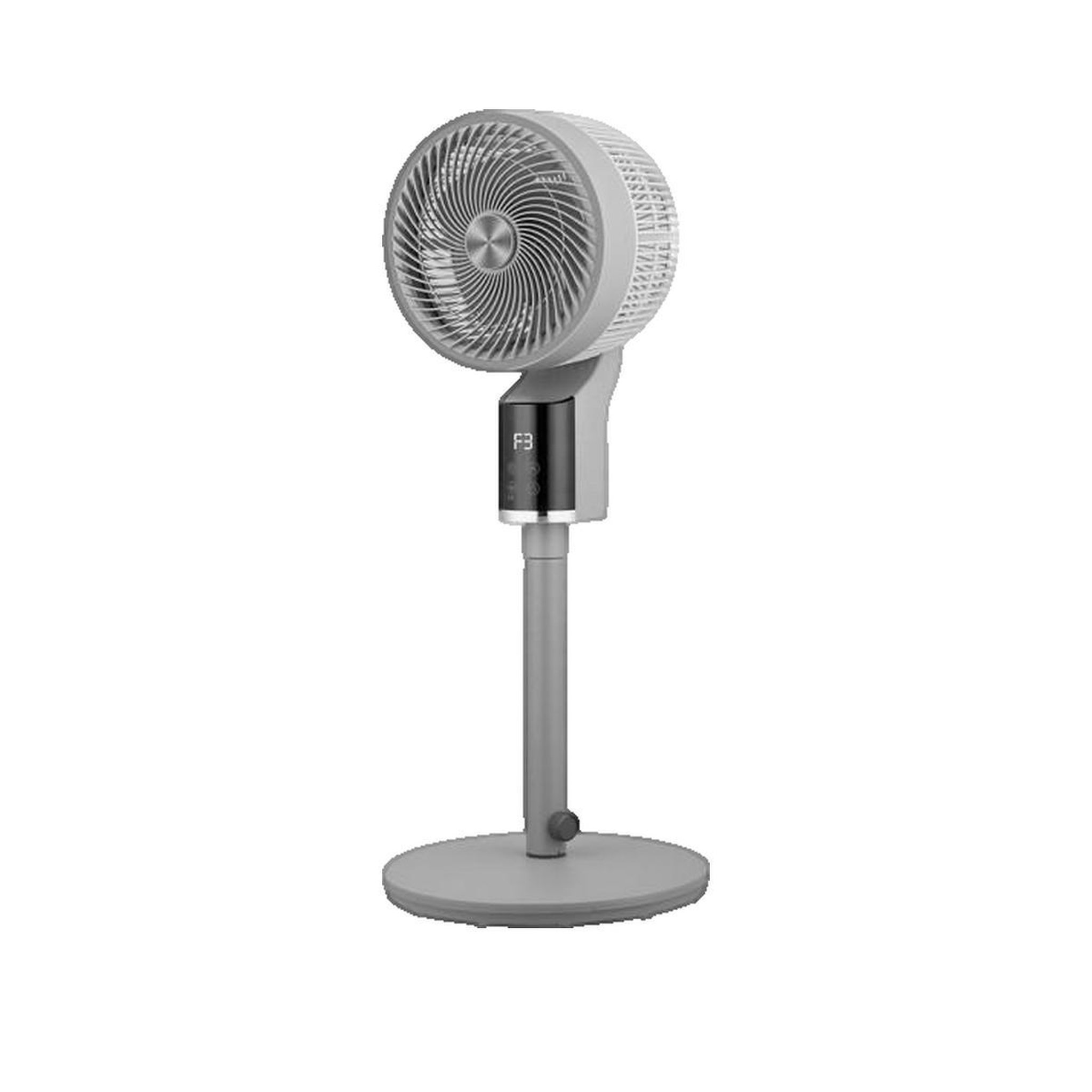 Abril Et Nature Ventilateur sur pied abrila PERSA gris moderne avec télécommande