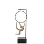 Voir la diapositive 4 : Paris Prix Statuette Gymnaste Cerceau  Alpha  48cm Beige & Noir