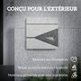 Voir la diapositive 6 : HOMCOM Boîte aux lettres murale design verrouillable - fenêtre - kit visserie inclus -  acier galvanisé inox