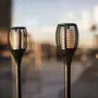 Lumisky 2 mini torches effet flamme MINI MAITY SUN Noir Plastique H70CM