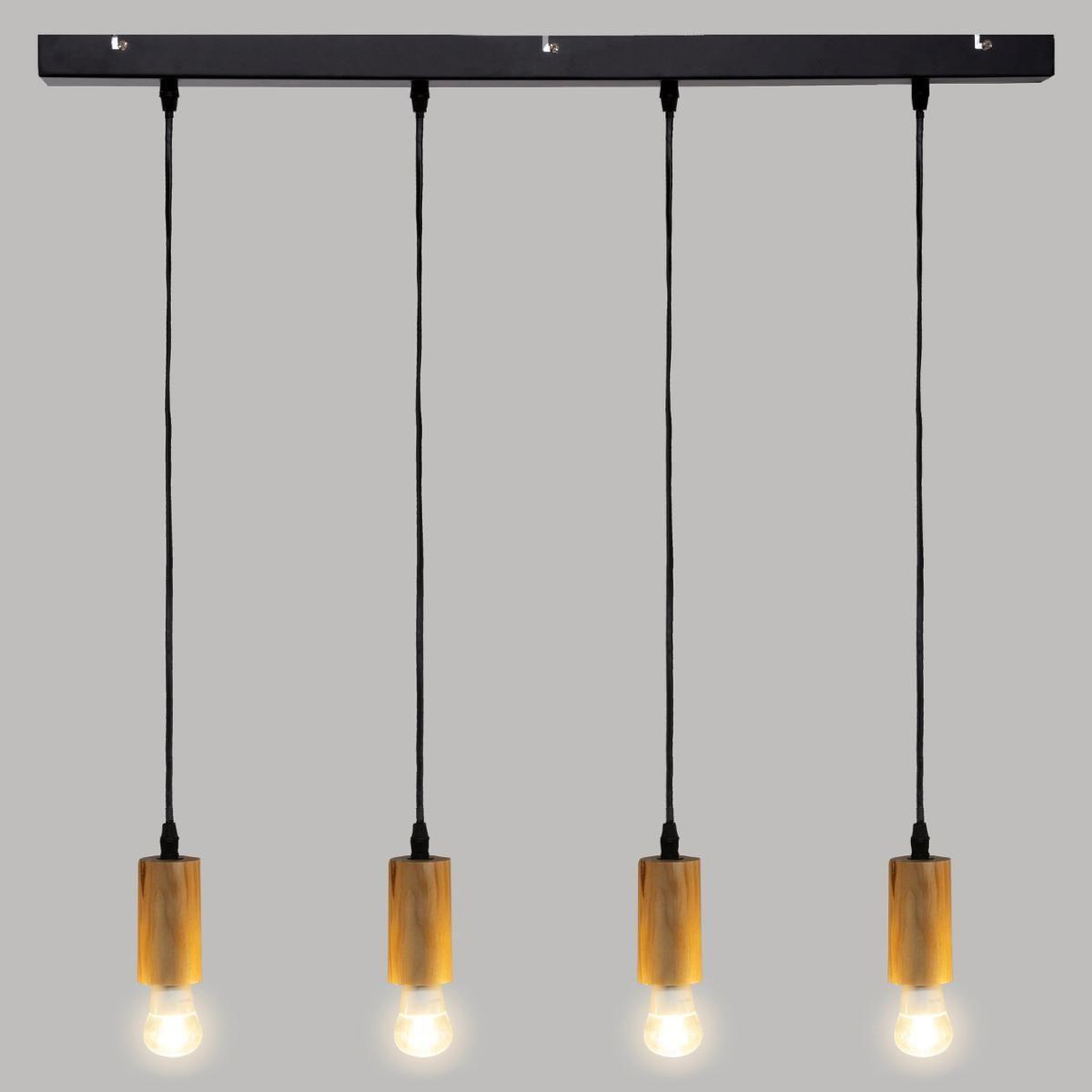 Voir la diapositive 3 : ATMOSPHERA Suspension design 4 têtes  ays  110cm naturel