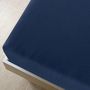 Voir la diapositive 3 : VIDAXL Draps-housses Jersey 2 pcs Bleu marine 160x200 cm Coton
