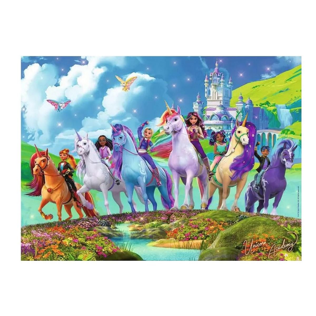 RAVENSBURGER Puzzle 200 pieces XXL - La magie de l Ecole des licornes