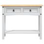 Voir la diapositive 3 : VIDAXL Table console Gamme  Pin mexicain Blanc 90x34,5x73 cm