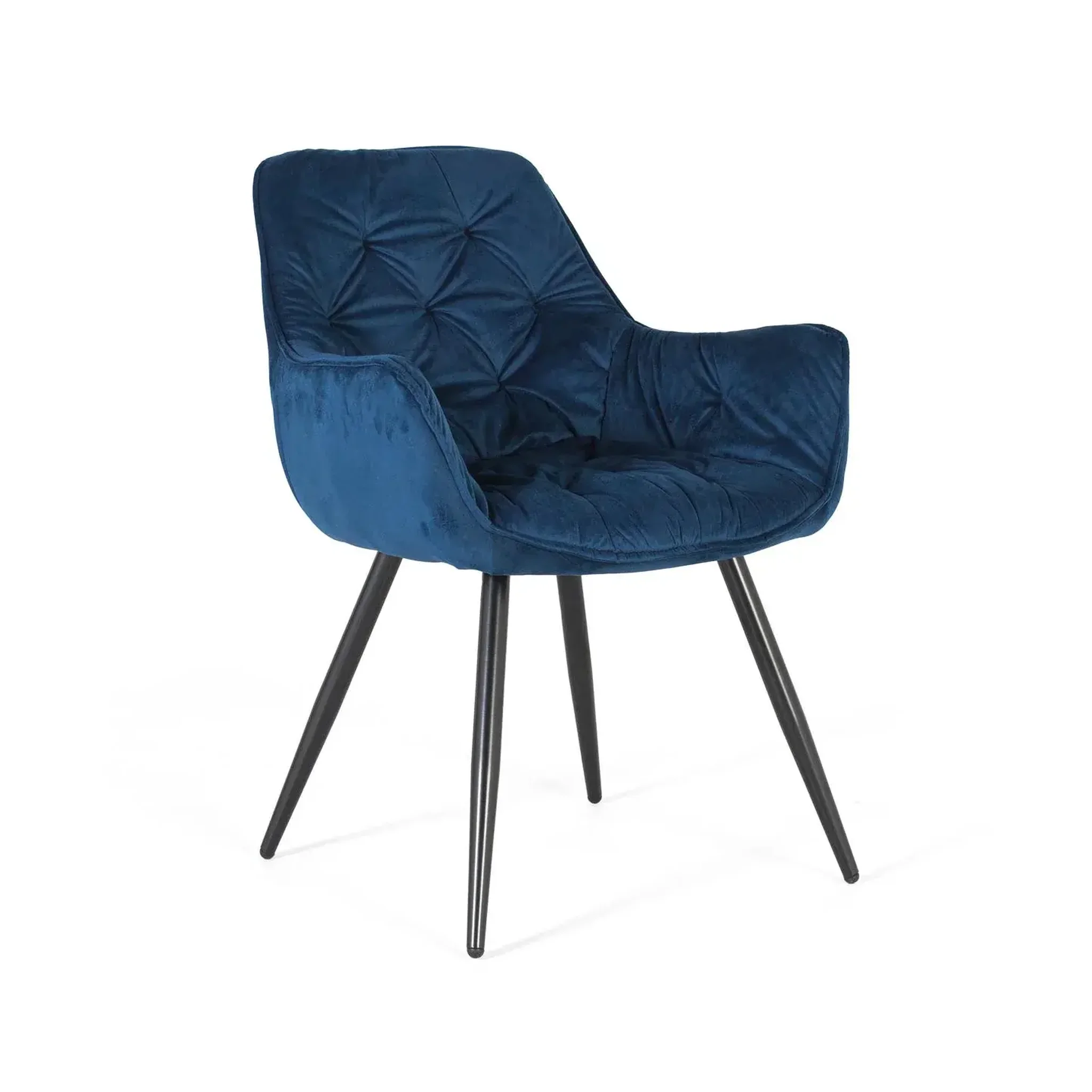 GINER Y COLOMER SL Lot de 2 chaises de velours 62 cm style contemporain