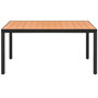 Voir la diapositive 2 : VIDAXL Table de jardin Marron 150 x 90 x 74 cm Aluminium et WPC