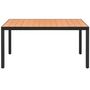 Voir la diapositive 2 : VIDAXL Table de jardin Marron 150 x 90 x 74 cm Aluminium et WPC