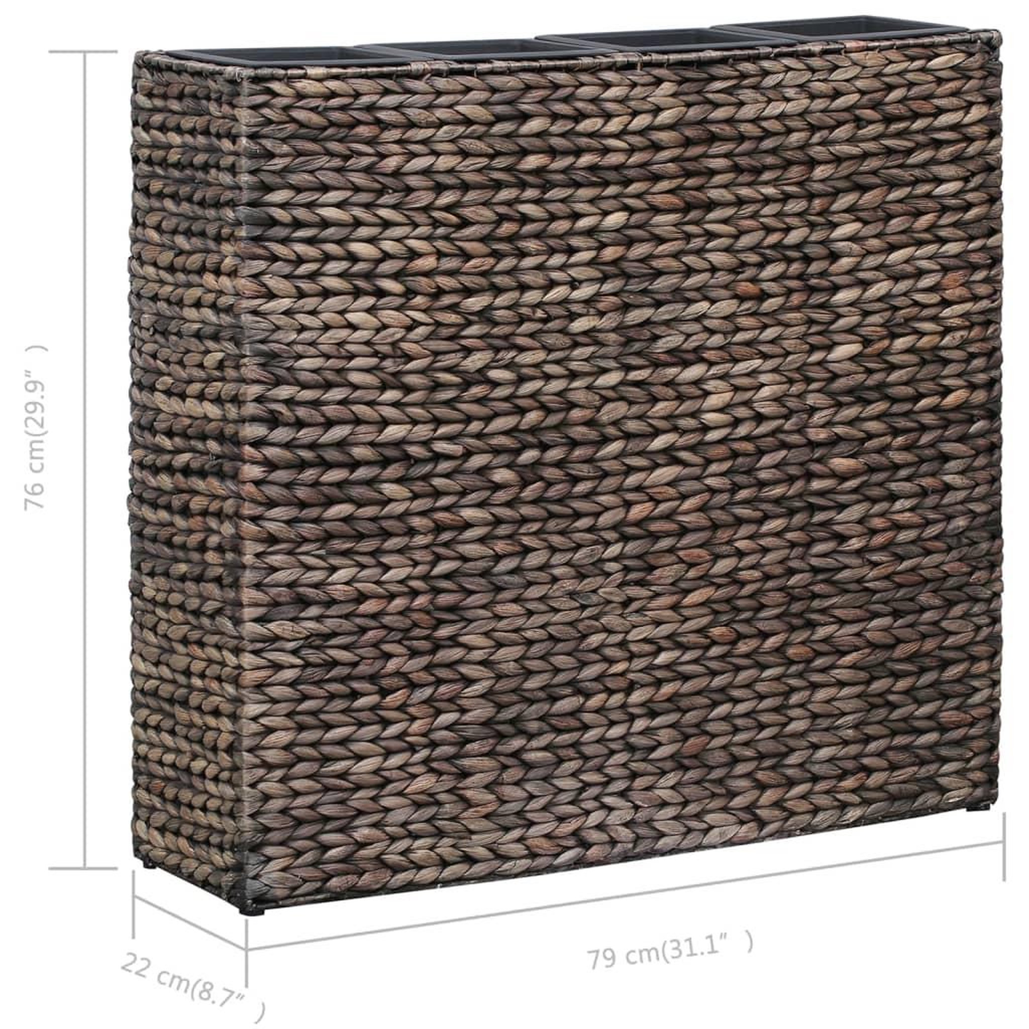 Voir la diapositive 6 : VIDAXL Lit sureleve avec 4 pots Jacinthe d'eau Marron