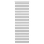 VIDAXL Store zebre gris clair largeur du tissu 80,9 cm polyester