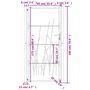 Voir la diapositive 6 : VIDAXL Portail de jardin anthracite 105x180cm acier conception d'herbe