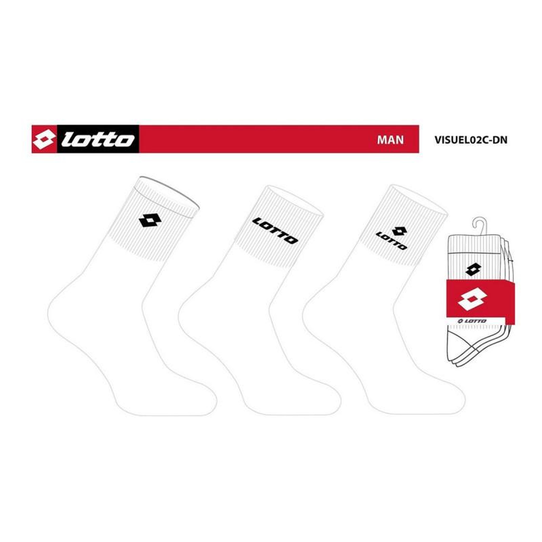 Voir la diapositive 4 : LOTTO Chaussettes Homme LOTTO