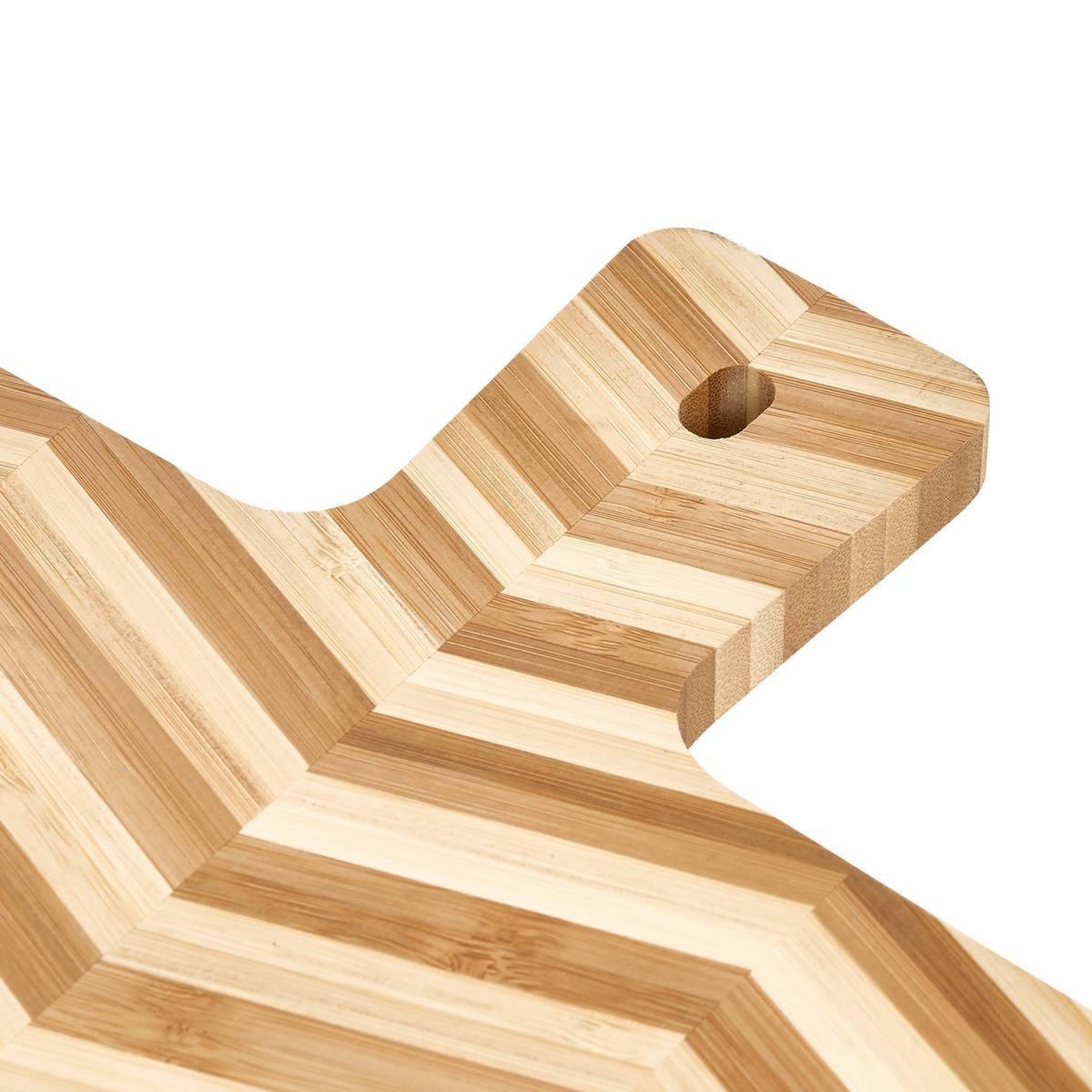 Voir la diapositive 2 : FIVE Planche à Découper en Bambou  Woody  40cm Beige