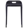 Voir la diapositive 3 : VIDAXL Tabourets empilables lot de 4 noir plastique