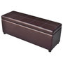 Voir la diapositive 1 : VIDAXL Banc long de rangement bois marron