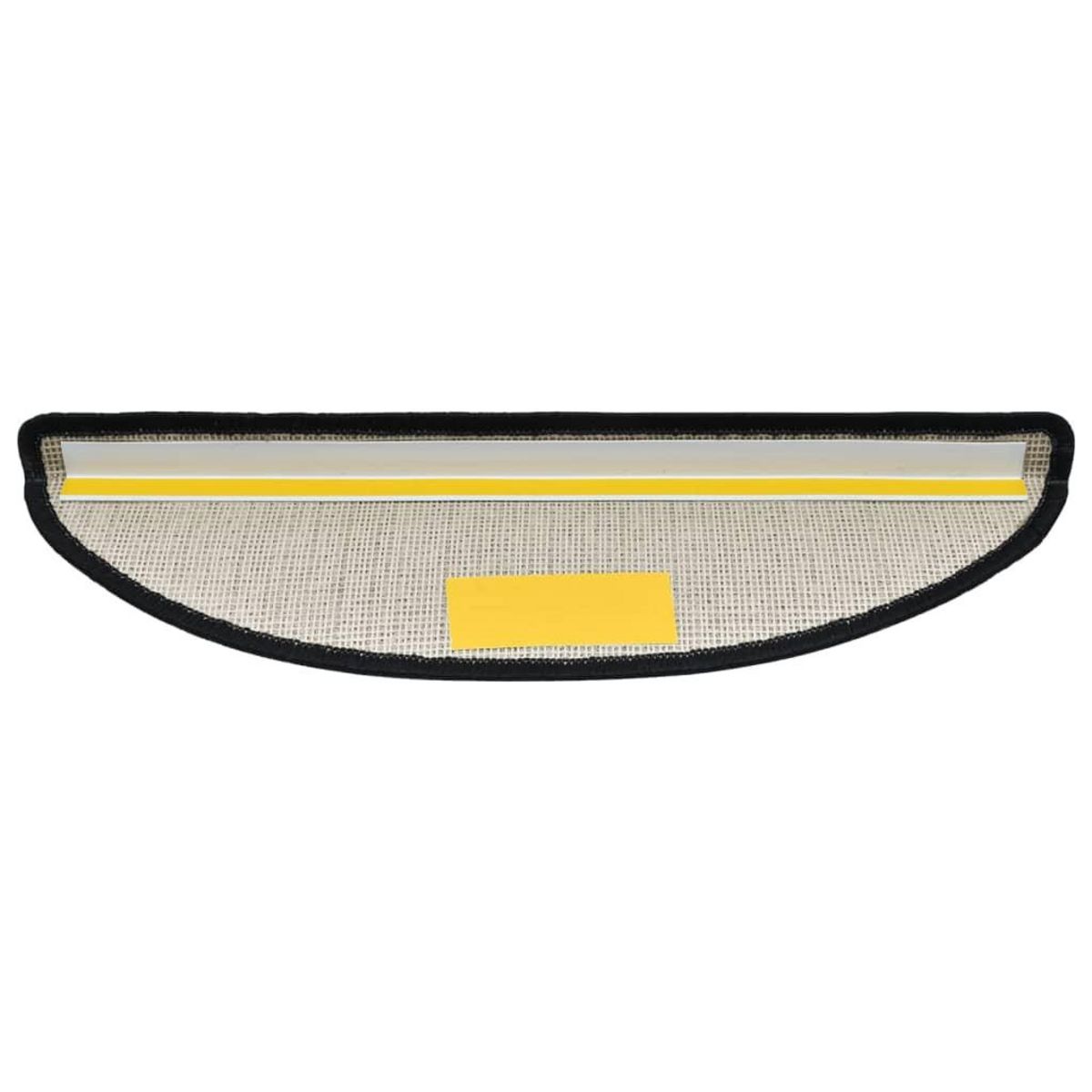 VIDAXL Tapis d'escalier 15 pcs Anthracite 56x17x3 cm