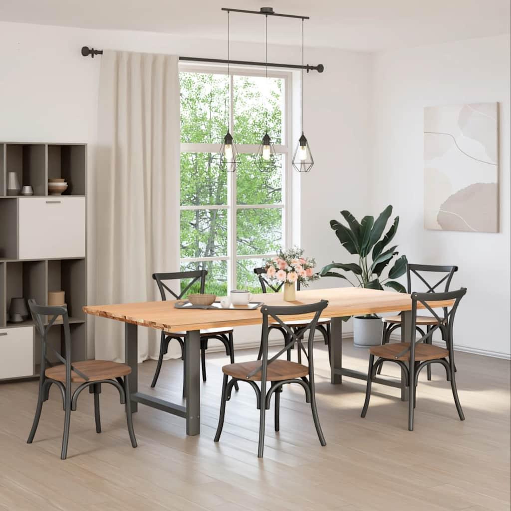 Voir la diapositive 2 : VIDAXL Pieds de table basse anthracite 2 pcs 90x(72-73) cm acier