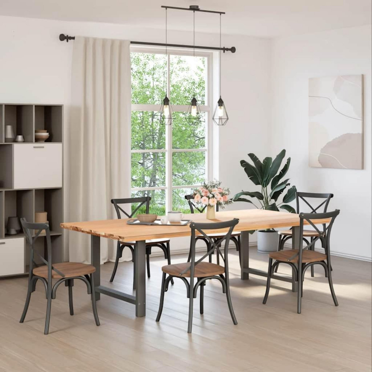 VIDAXL Pieds de table basse anthracite 2 pcs 90x(72-73) cm acier