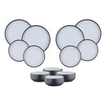 BJORN Service Les Essentiels GOURMET - 12 pièces - Onyx