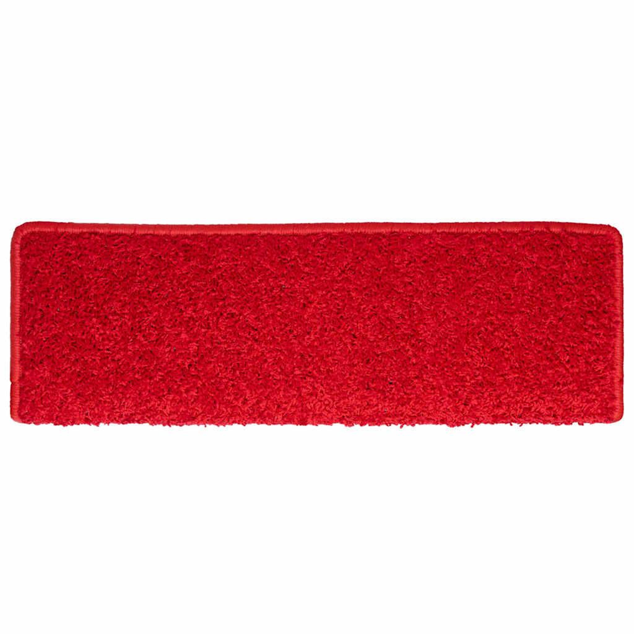 Voir la diapositive 4 : VIDAXL Tapis d'escalier 30 pcs 65x21x4 cm Rouge