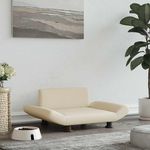 VIDAXL Lit pour chien creme 70x45x28 cm tissu