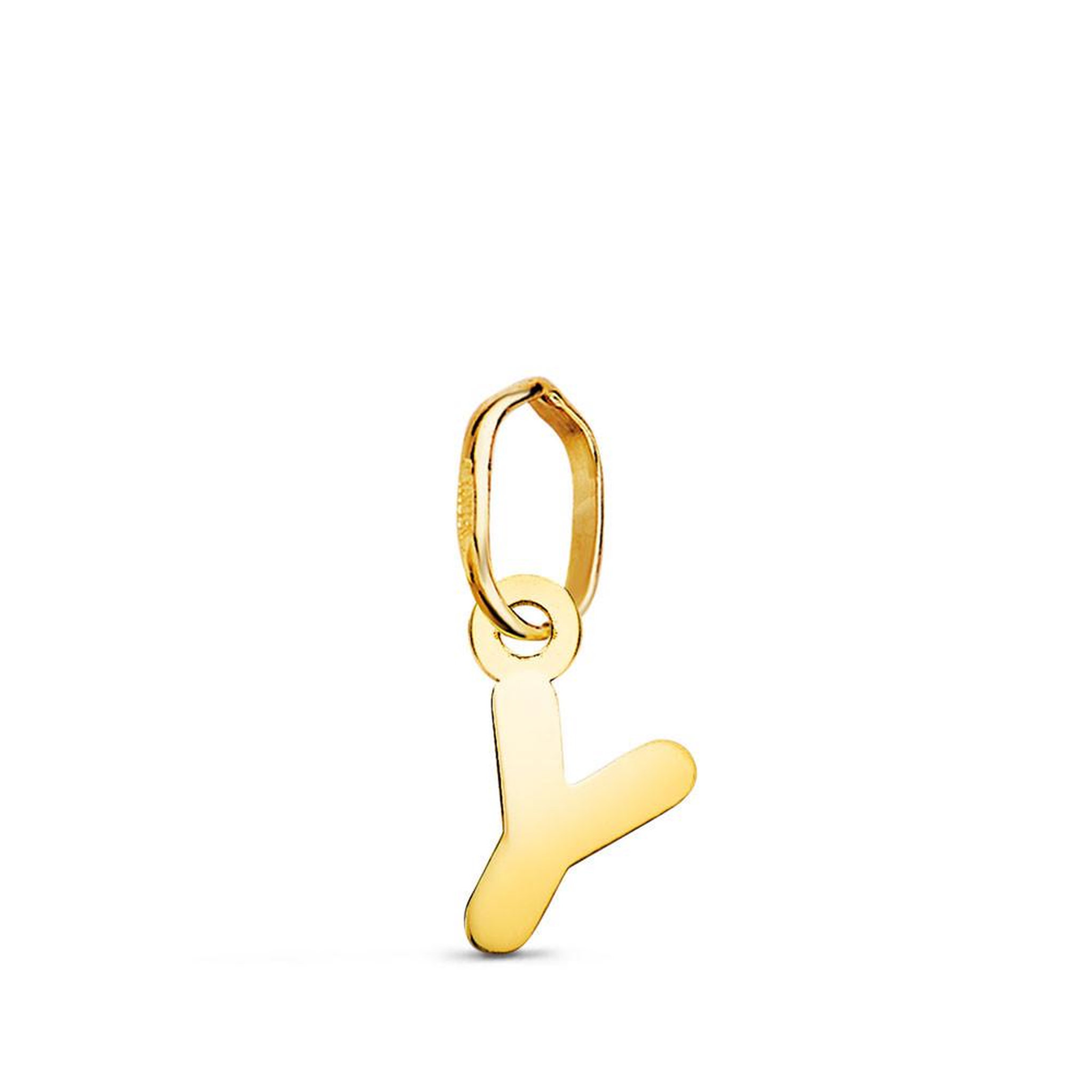 L'ATELIER D'AZUR Pendentif Or 18 Carats 750 Jaune - Initiale Lettre  Y  - Chaine Offerte