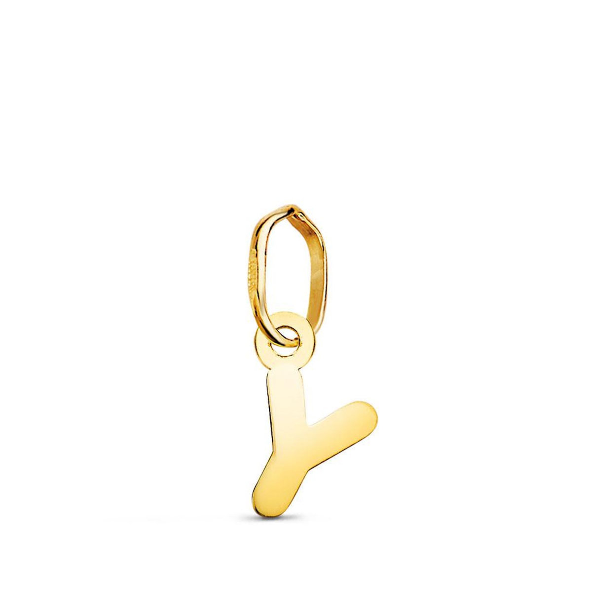 L'ATELIER D'AZUR Pendentif Or 18 Carats 750 Jaune - Initiale Lettre  Y  - Chaine Offerte