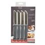 Voir la diapositive 5 : Paris Prix Lot de 4 Couteaux Inox  Easy Cut  17cm Gris