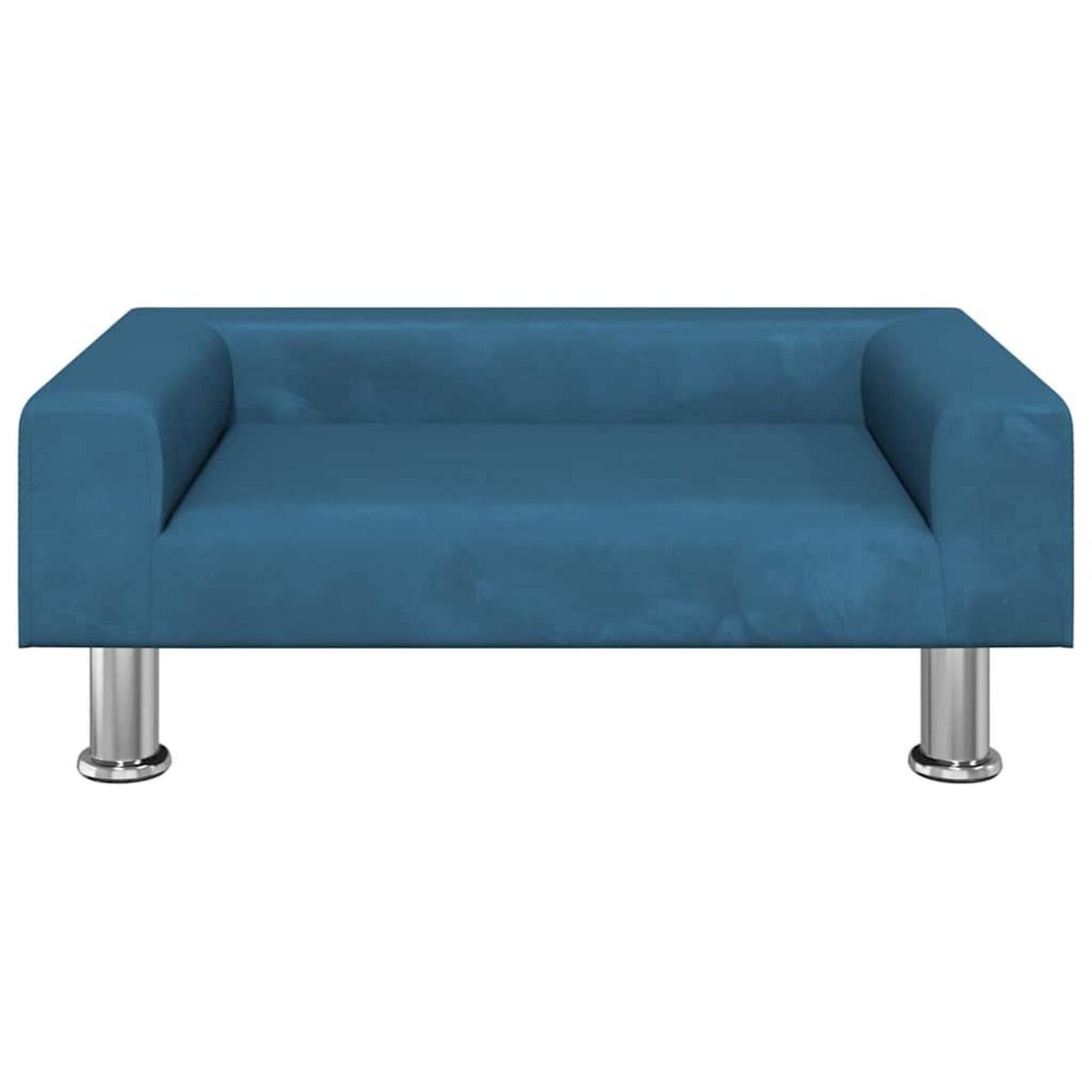 VIDAXL Lit pour chien bleu 70x45x26,5 cm velours