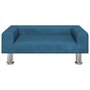 Voir la diapositive 3 : VIDAXL Lit pour chien bleu 70x45x26,5 cm velours