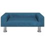 Voir la diapositive 3 : VIDAXL Lit pour chien bleu 70x45x26,5 cm velours