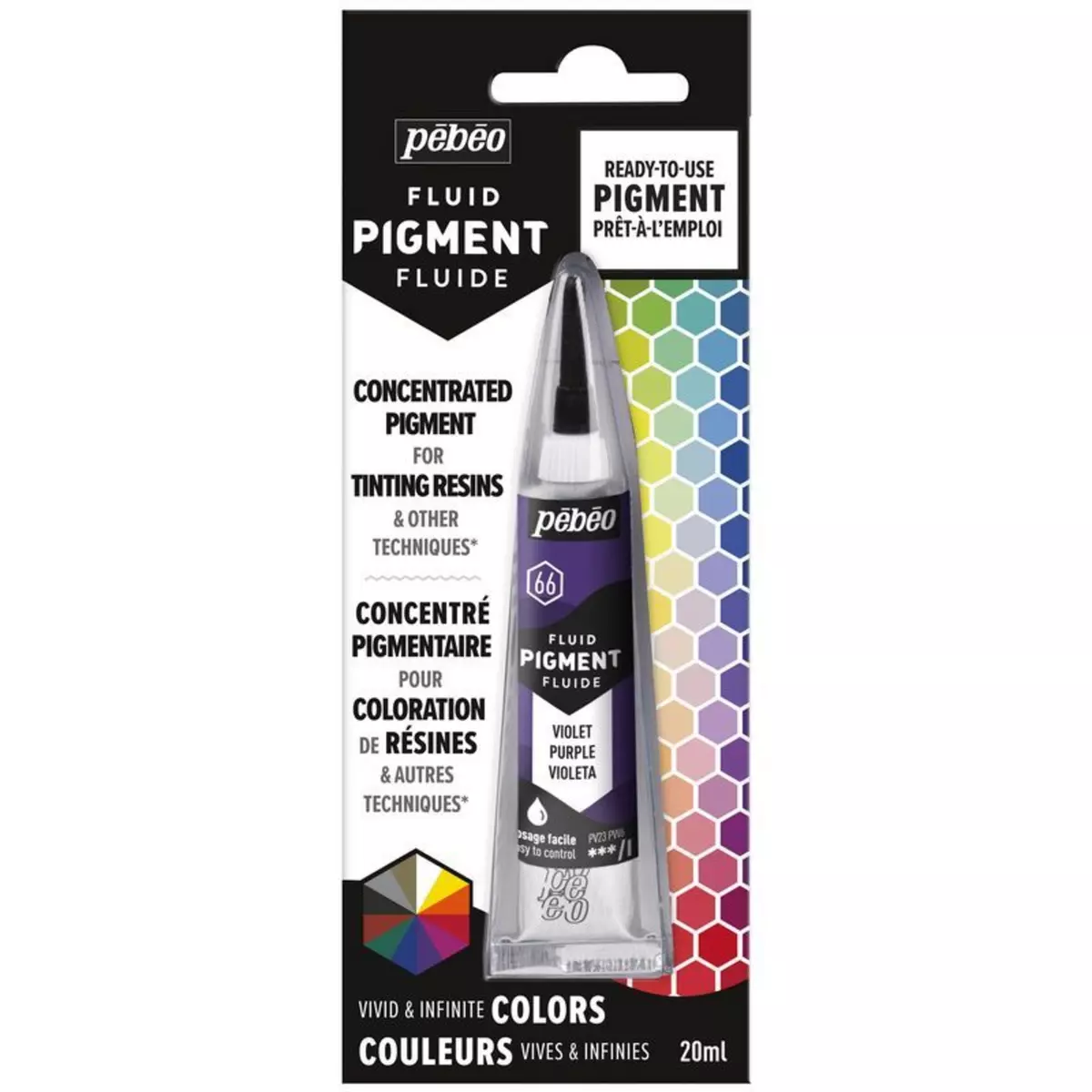 Pebeo Colorant pigmenté pour résine - Violet - 20 ml