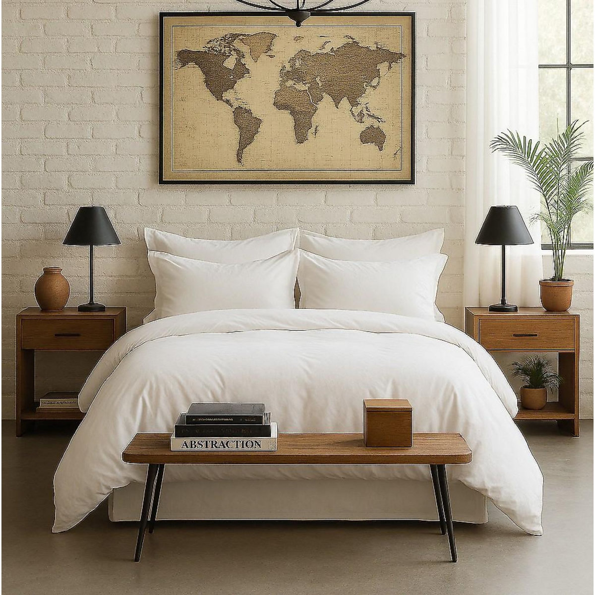 BATON ROUGE Housse de couette 100% percale de coton