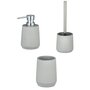 TOILINUX Set d'accessoires de salle de bain design Ohrid - Gris