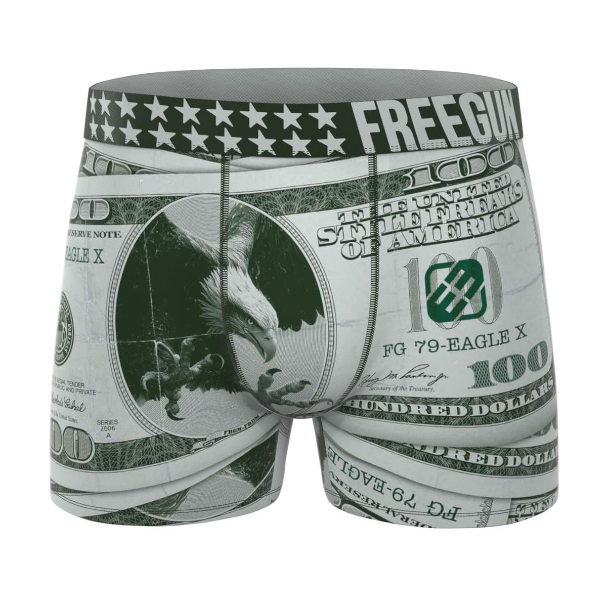 FREEGUN Lot de 3 boxers enfant This is America