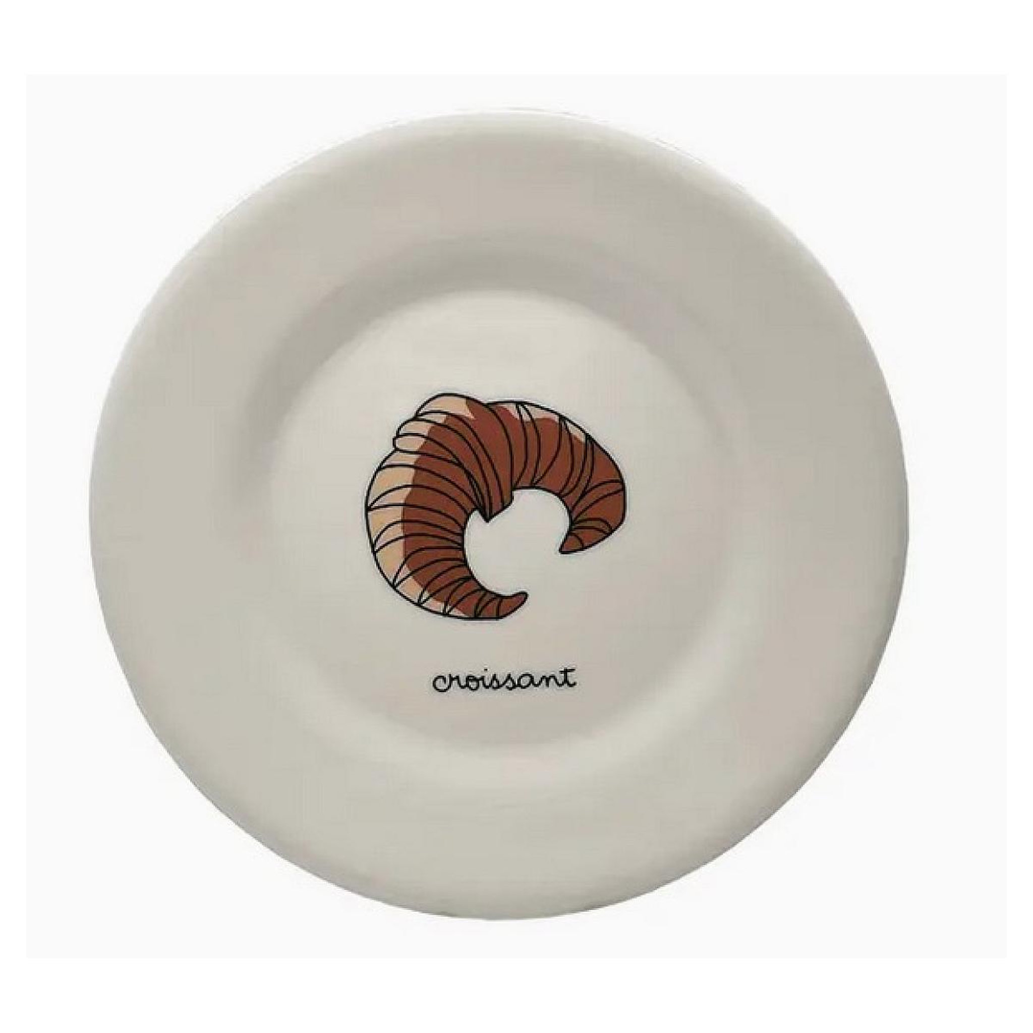 Petit Jour Assiette A Dessert Croissant 20cm de diametre