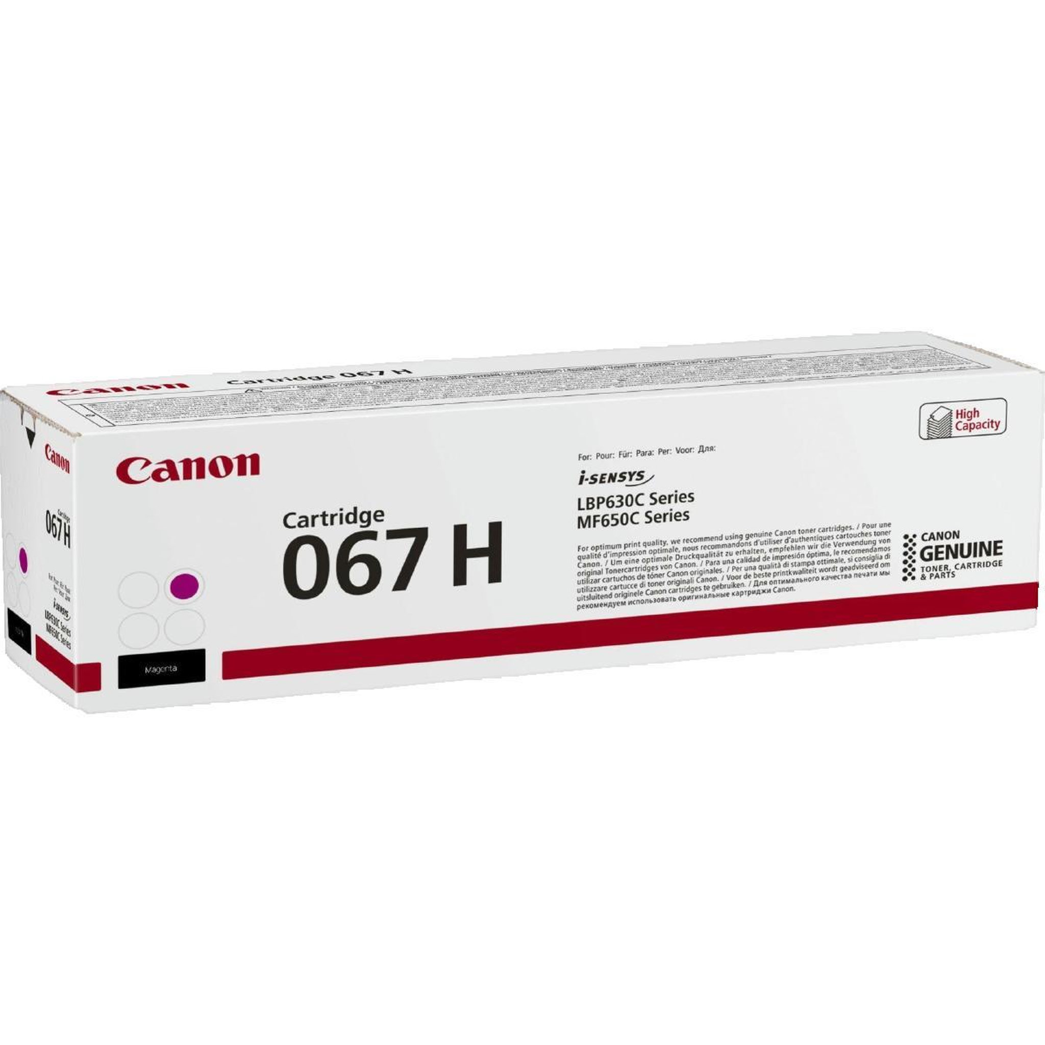 Canon Cartouche de toner Canon 067 H Haute capacité magenta original pour i-SENSYS