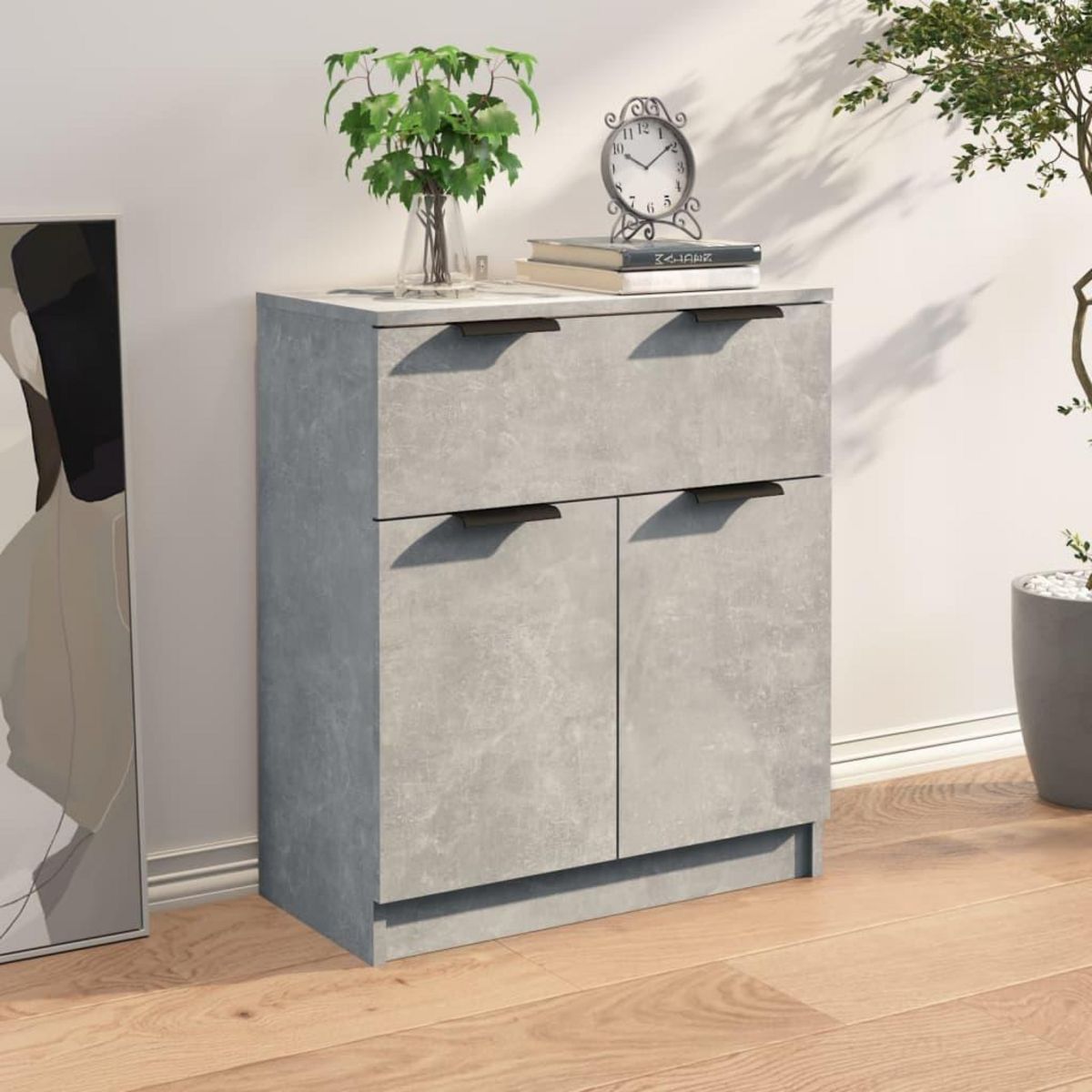VIDAXL Buffet Gris beton 60x30x70 cm Bois d'ingenierie