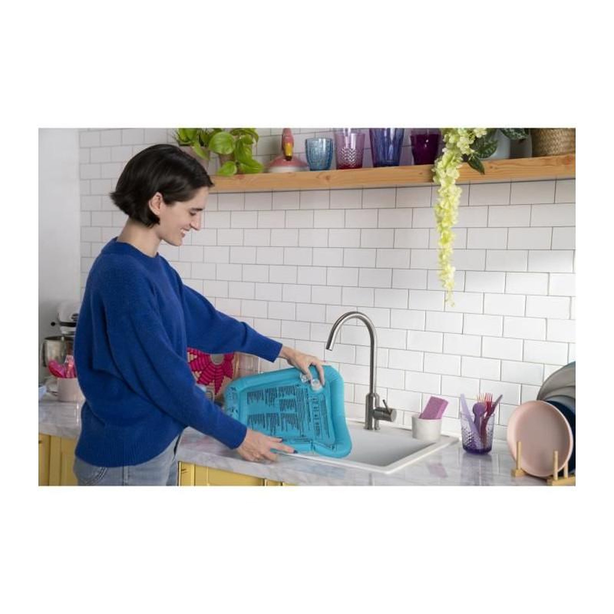 Voir la diapositive 6 : Bright Starts DISNEY BABY - STITCH - Tapis d'eau pour bébé, jeu sensoriel et d'éveil?, gonflable, facile a nettoyer, pliable, des la naissa