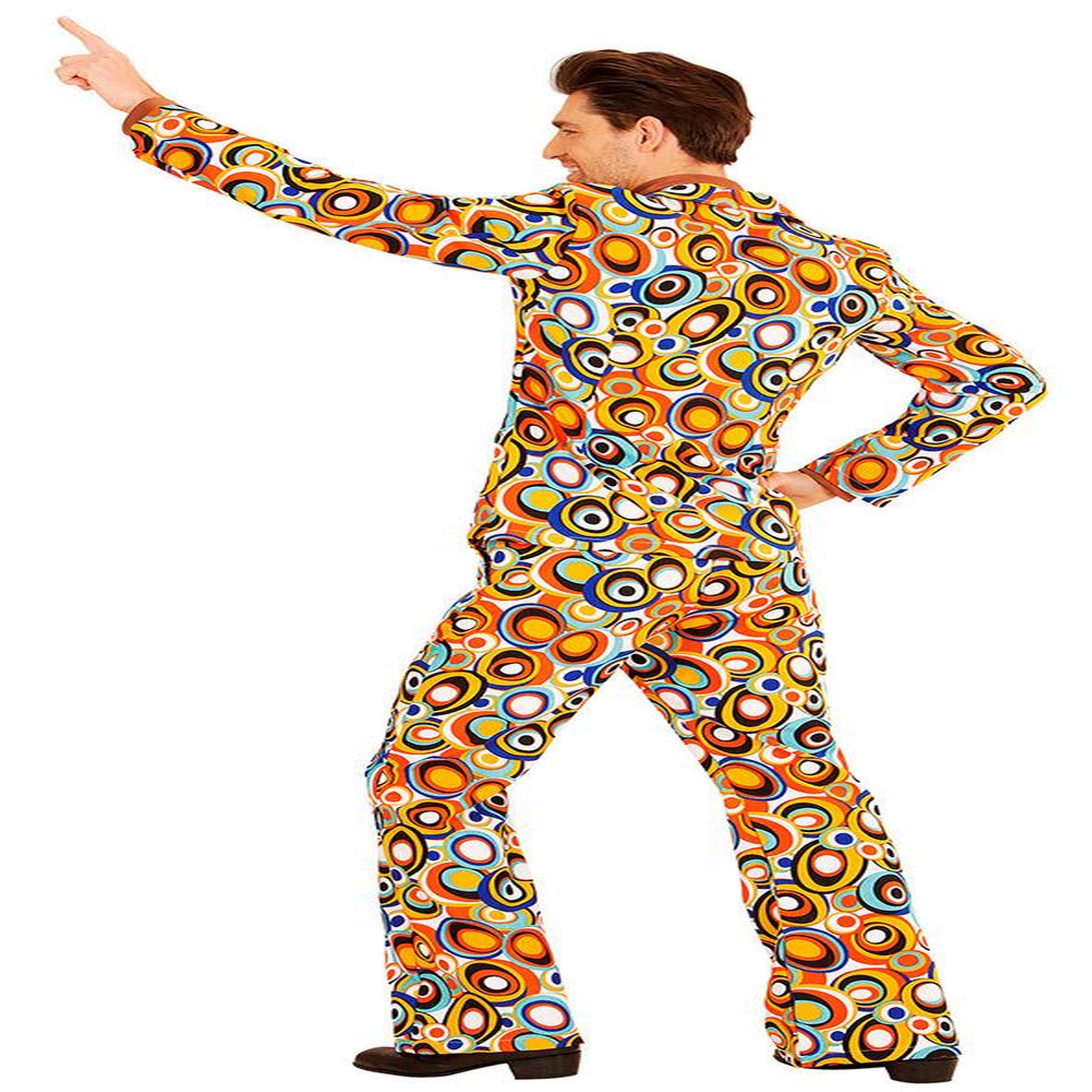 Voir la diapositive 2 : WIDMANN Déguisement Groovy Années 70 - Bubbles - Homme - L