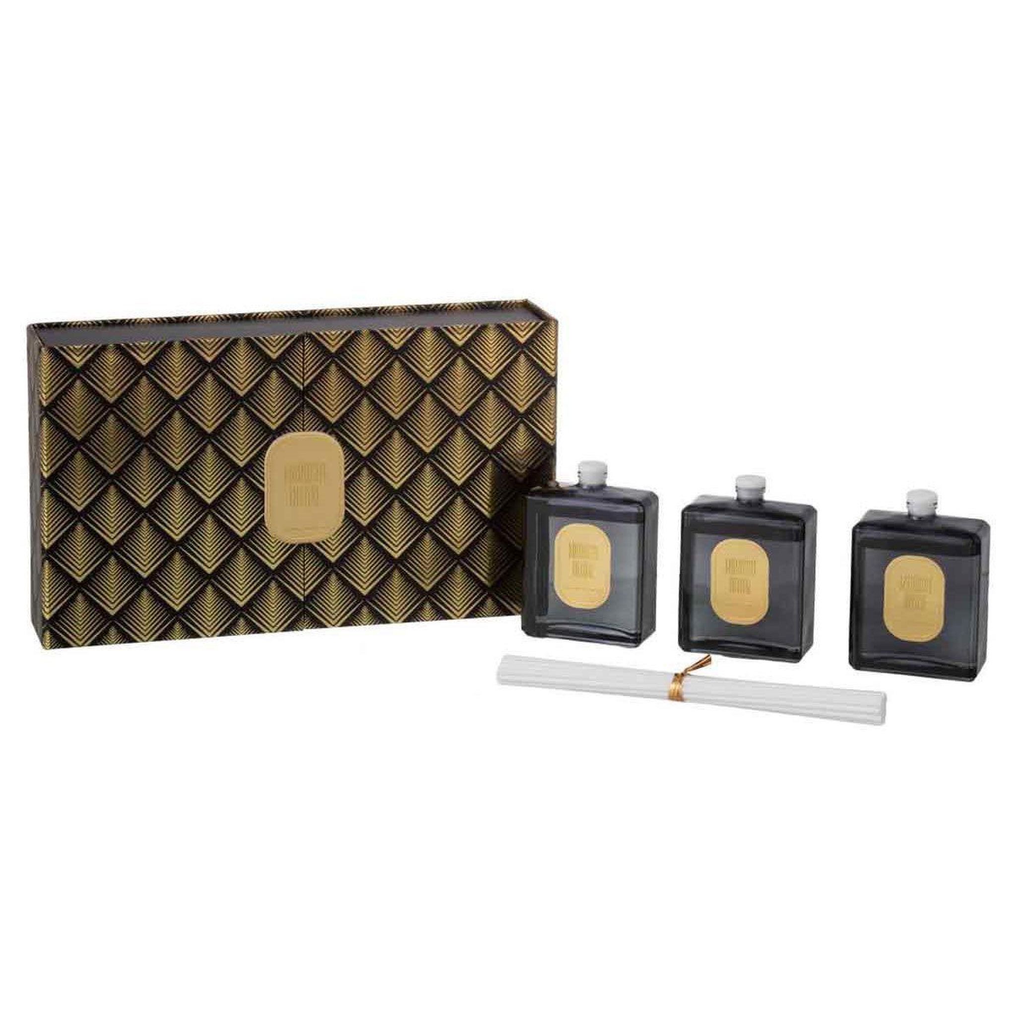 J-LINE Coffret 3 huiles parfumées  midnight deluxe  50ml sapphire amber tea