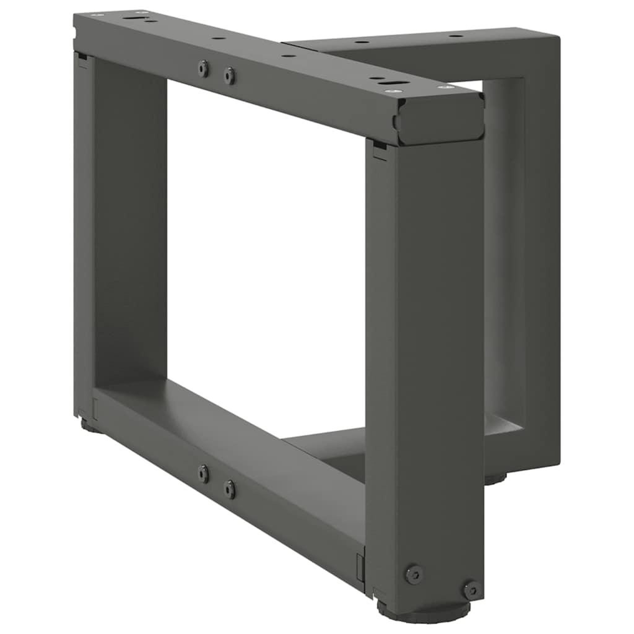 Voir la diapositive 4 : VIDAXL Pieds de table basse forme de T 2pcs anthracite 50x25x(30-31)cm