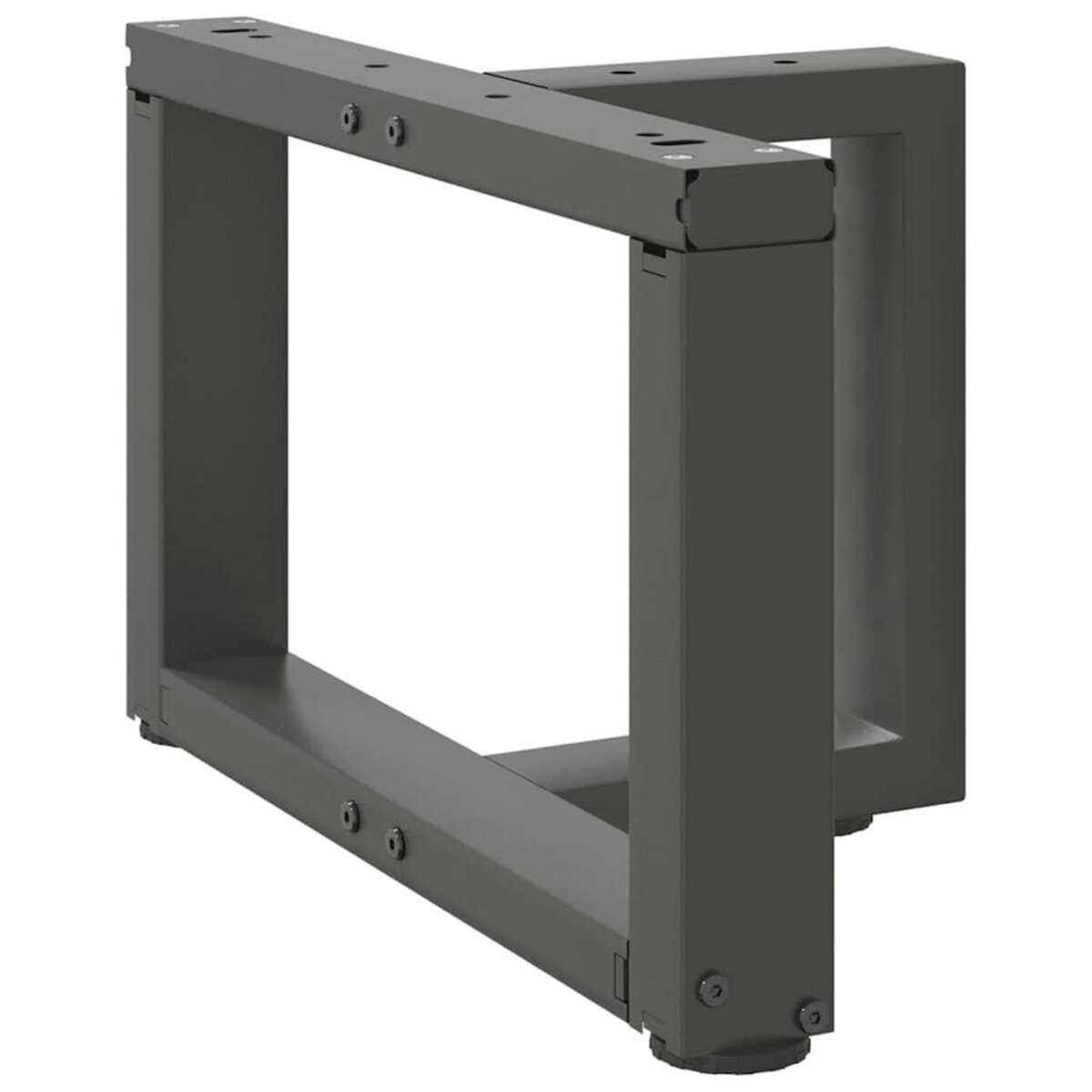 VIDAXL Pieds de table basse forme de T 2pcs anthracite 50x25x(30-31)cm