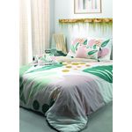 Les Ateliers du Linge Parure coton imprimee alma. Coloris disponibles : Blanc